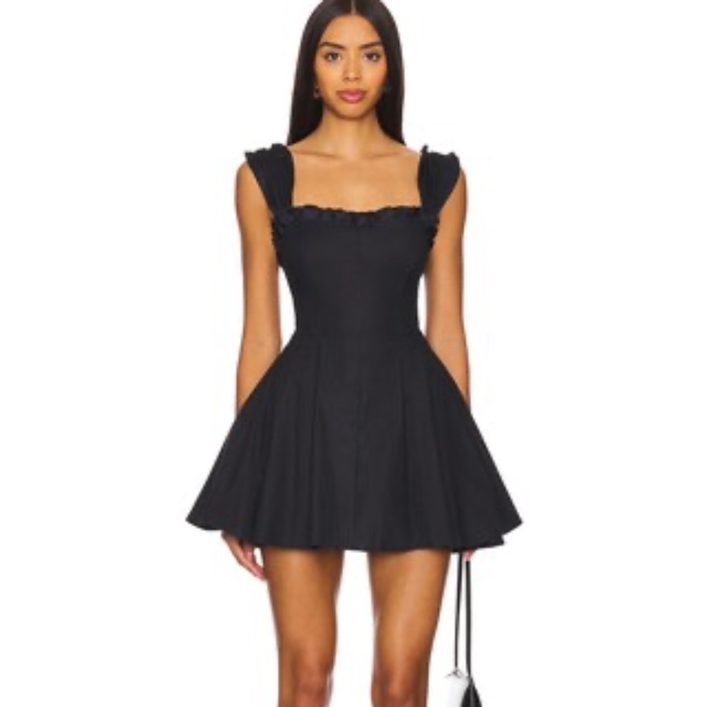 Free People Midnight Magic Mini Dress in Black Combo